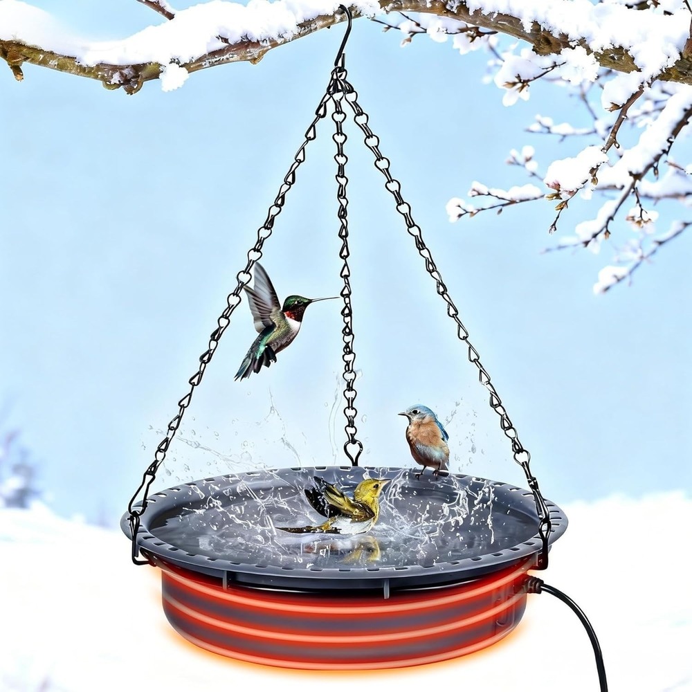 Saillong‎ Heated Bird Bath SLB-089 - 75W Birdbath Water Heater New